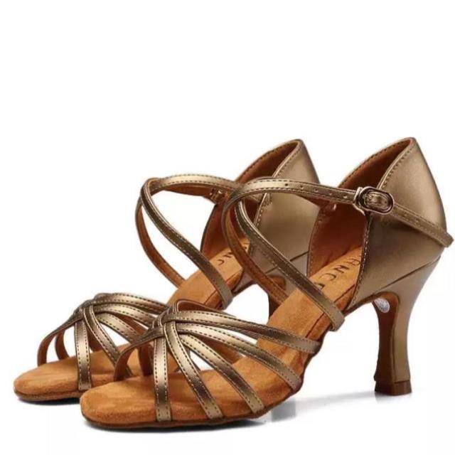 KC's new Latin dance shoes professional soft bottom adult training test -grade dance shoes