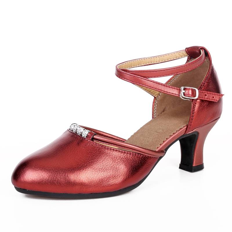 Latin dance shoes female adults with girl dance shoes soft soles high -heeled square dancing shoes friendship women's shoes summer