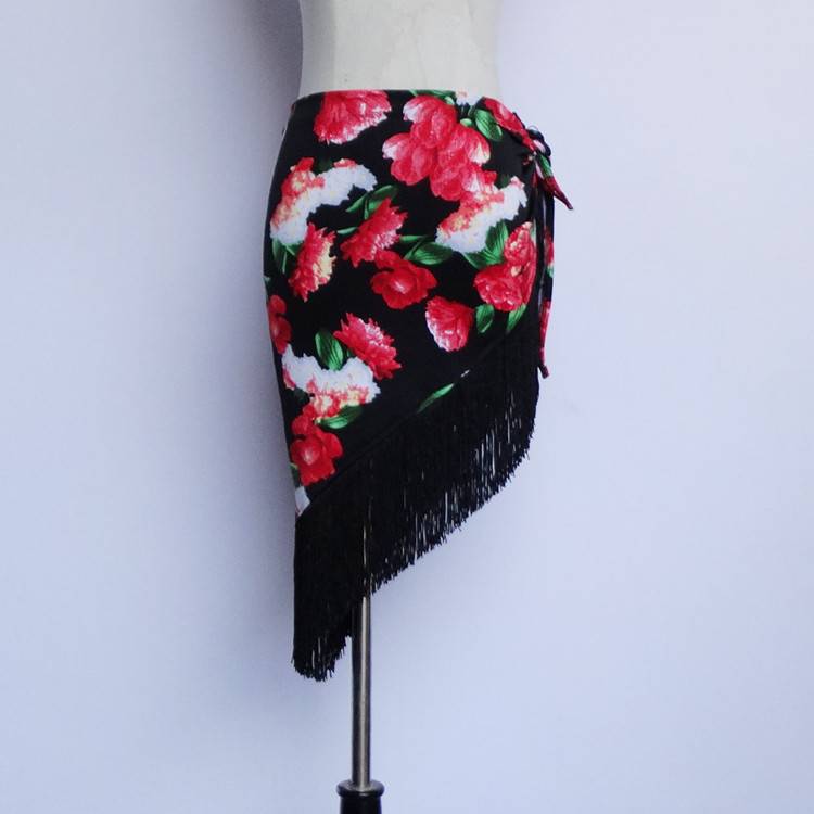 Promotion New Flash Triangle Scarf A Skirt Adult Skirt Latin Dance Female Female Hop Scarf Practice Skirt