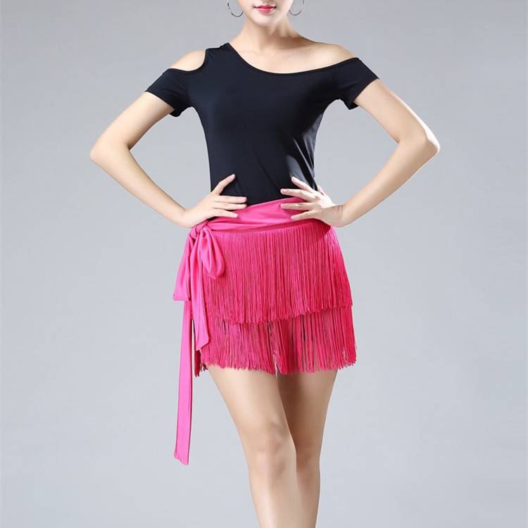 Latin Dance Triangle Turks Female Adult New Worker Skin Solid April Skirt Latin Turks