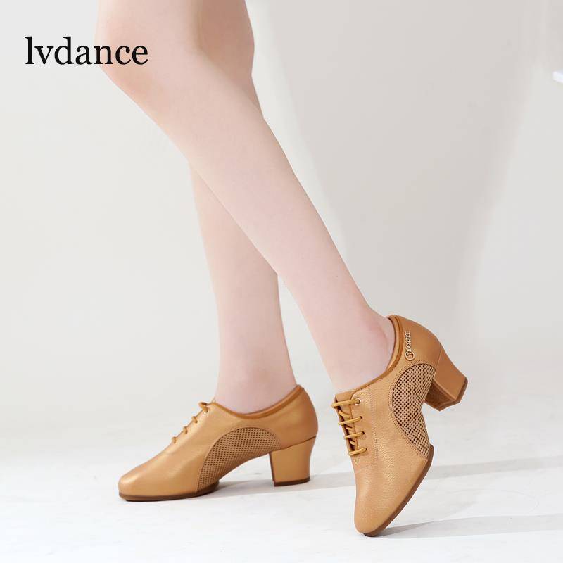 Professional Latin Dance Shoes Teacher Shoes Female Dance Shoes Adult Soft Bottom Plaza Dance Shoes and Water Soldier Paying Dance Shao Shoes