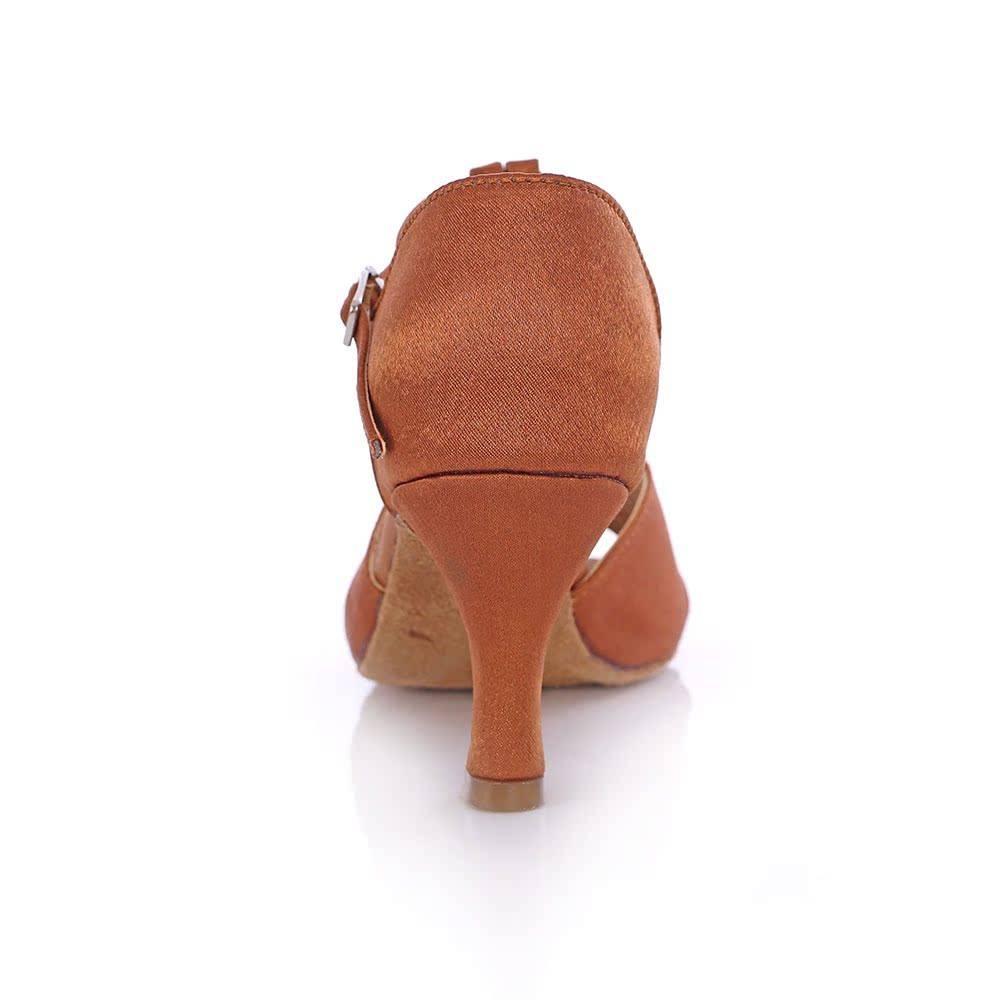The new women's Latin dance shoes female adults among high heels, the high -heeled beginner exactly the soft background of the four seasons national standard dance
