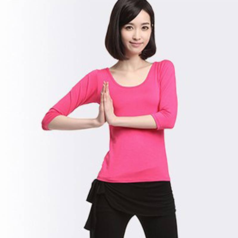 Latin dance clothing top adult female Latin dance exercise clothes on the new square dance clothing performance clothing summer