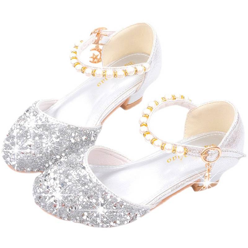 Children and girls Latin dance dance shoes Little girl soft base autumn and winter performance autumn 2023 new Baotou