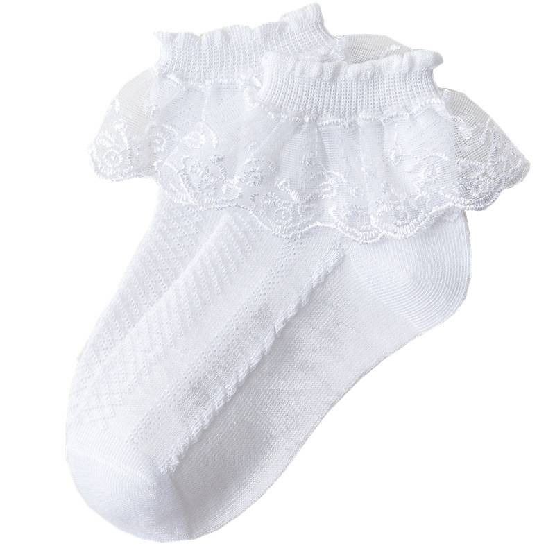 Children Latin stipulate that dance socks white lace lace dancing competition socks performance test -grade dance socks Six 1