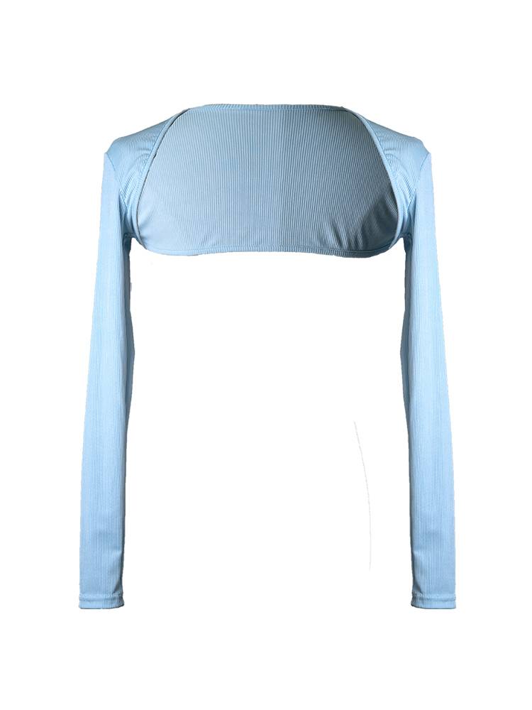 Goia Latin dance jacket girl cardigan long -sleeved small horn on the top of the top new children's autumn and winter girl