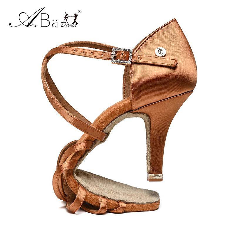 A new high -heeled adult Latin shoe five -lap dancing shoes, Lunbazheo, horseshoe heel