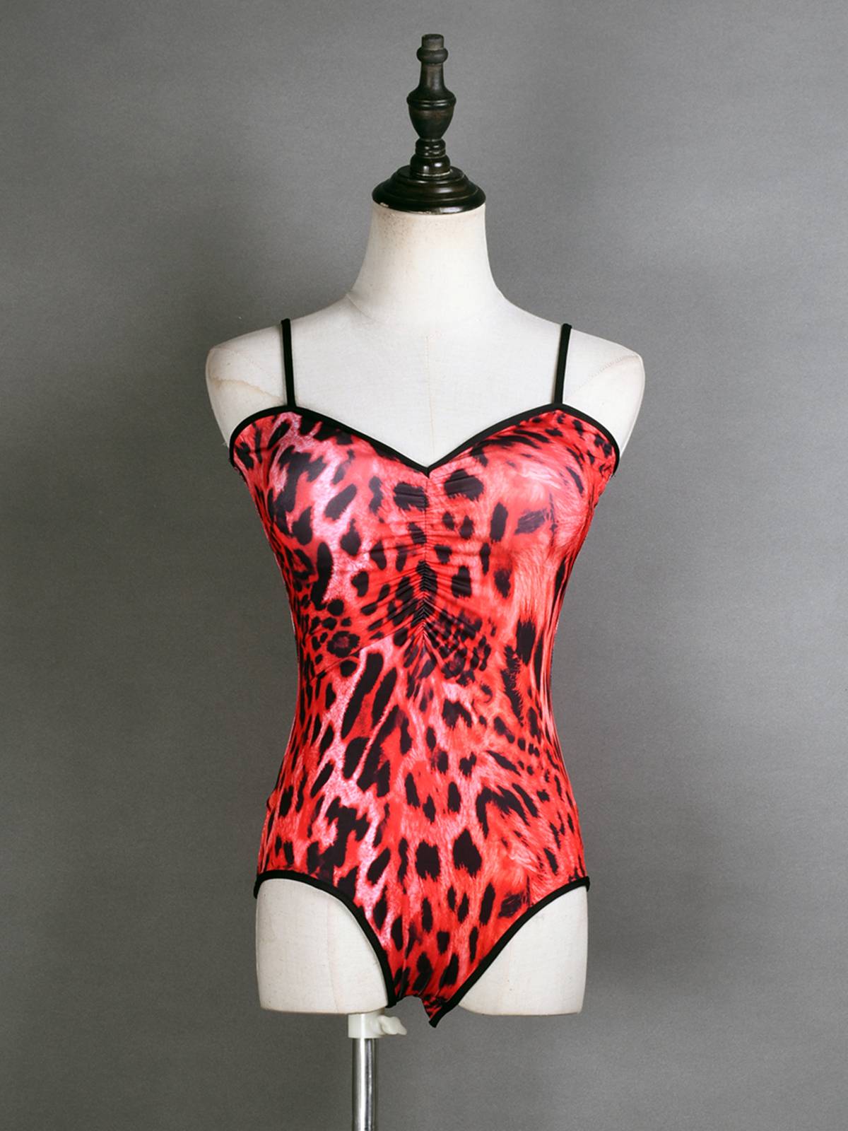 The new Latin dance adult female top sexy word collar wild -match dance clothes body clothes camisole