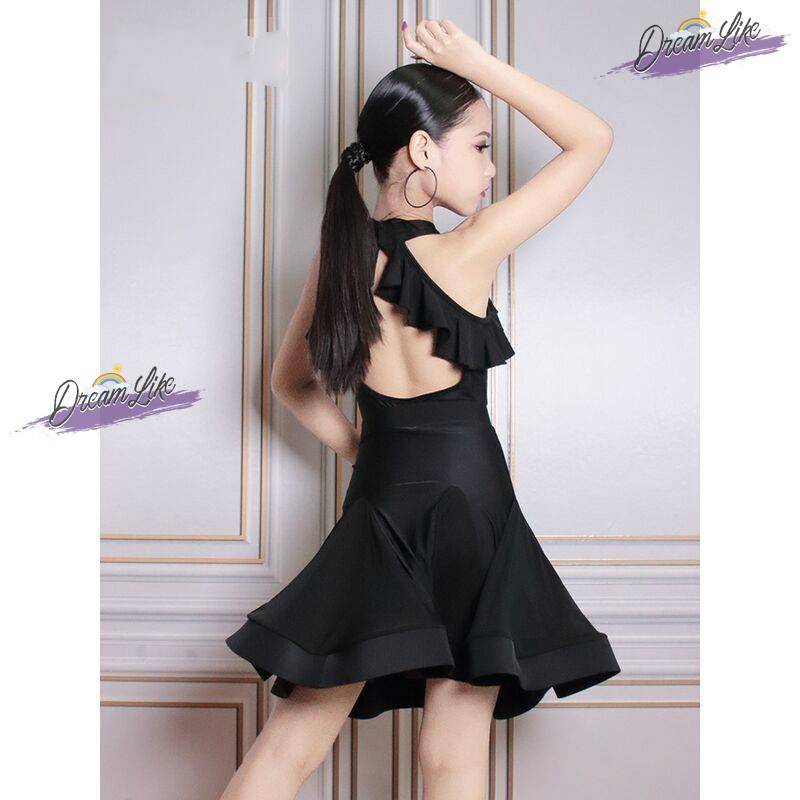 Summer Latin Dance Service 2024 New Girls and Children's Training Higher Series Professional Competition Performance Dance Skirt Set Set