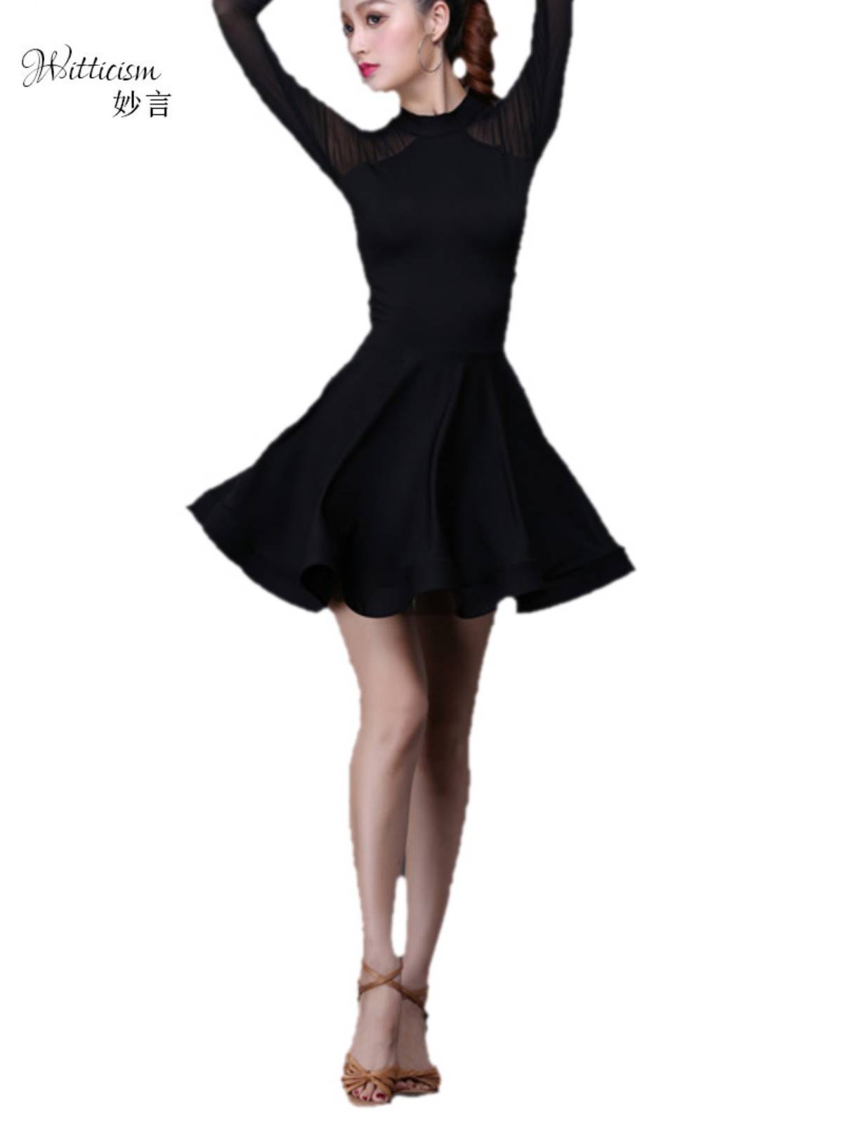 Spring and summer new Latin dance clothing adult female dance clothing performance performance dance skirt fish bone dress