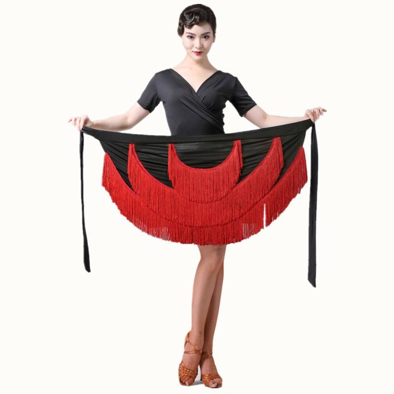 Latin dance skirt summer 2024 new adult women's body skirt just professional practice autumn adult clothing tassel