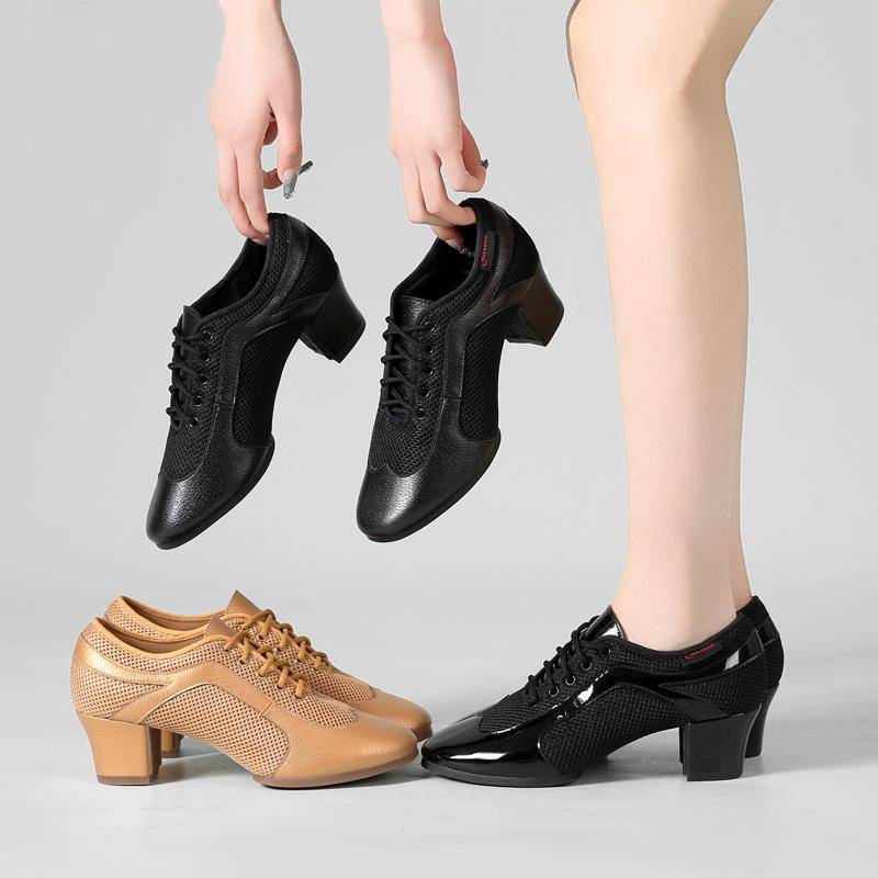 Professional Latin dance shoes teacher shoes adult ladies dance shoes soft bottom heel dancing dance dancing body shoes