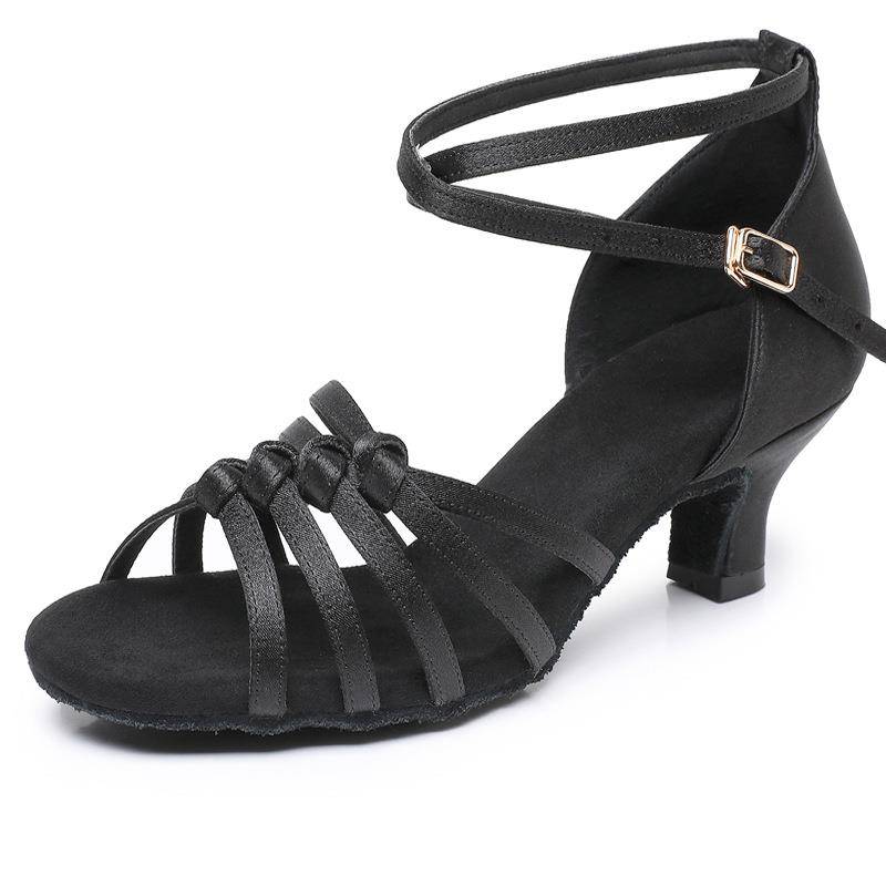 New Latin Dance Shoes Female Adult High Heels Lunbache Shoes Square Dance Shoes Women's Dance Shoes