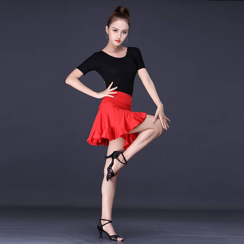 Latin dance skirt new practice skirt skirt, waistless short skirt, female adult dance clothing square dance