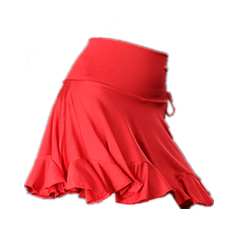 Latin dance skirt new practice skirt skirt, waistless short skirt, female adult dance clothing square dance