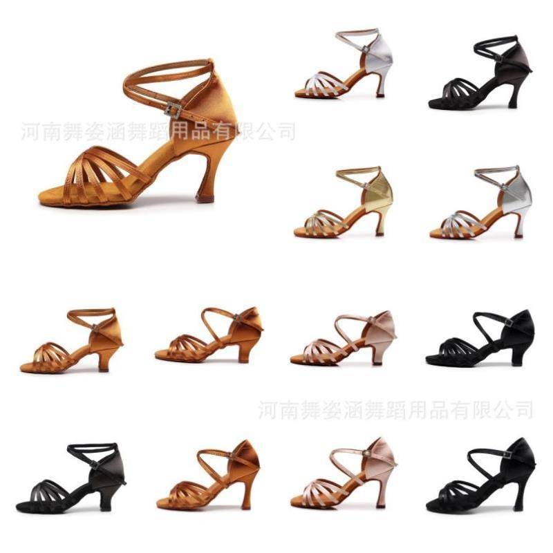 Latin Dance Teacher Children's Shoes High Shoes Female Adult Women's Shoes Adult Dancing Beginner Sutlina Dance