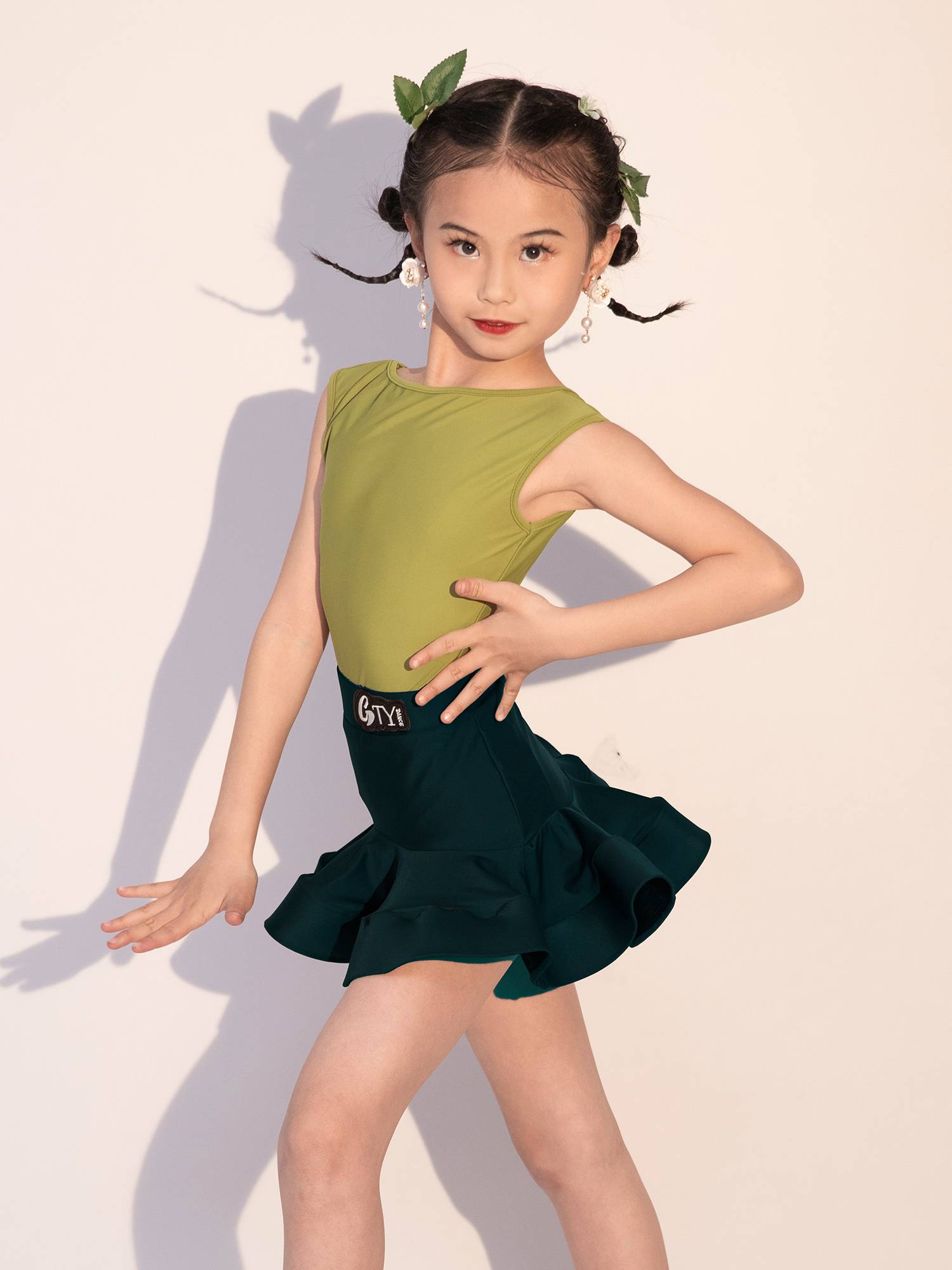GTY Latin dance service 2024 new senior sense girl practice service professional art test performance dance clothing summer