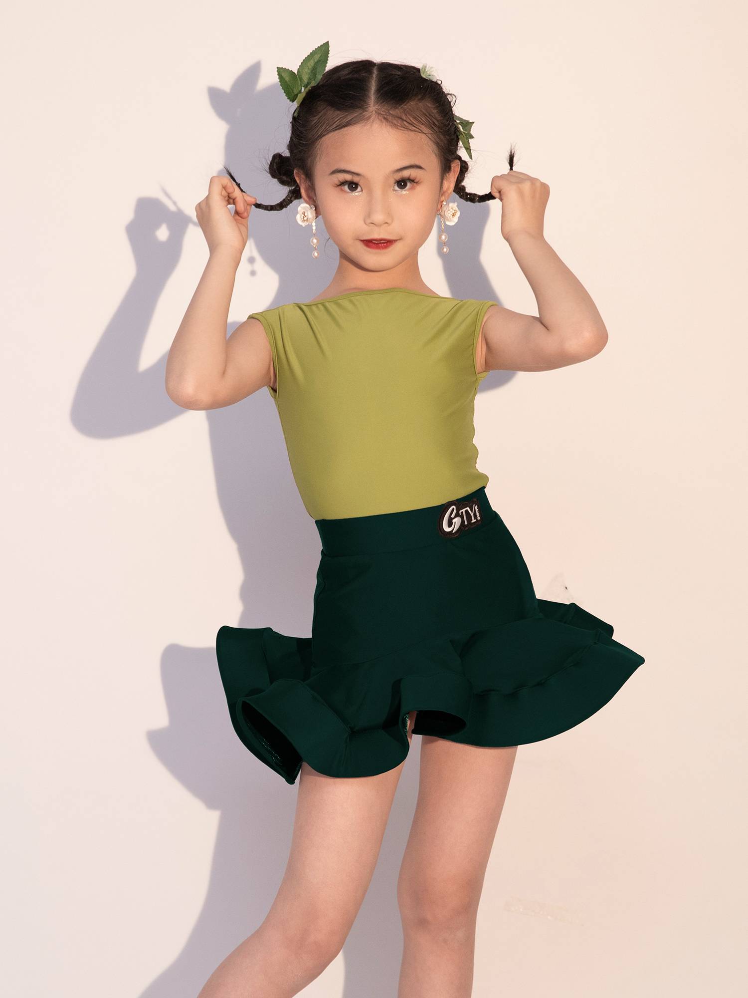 GTY Latin dance service 2024 new senior sense girl practice service professional art test performance dance clothing summer