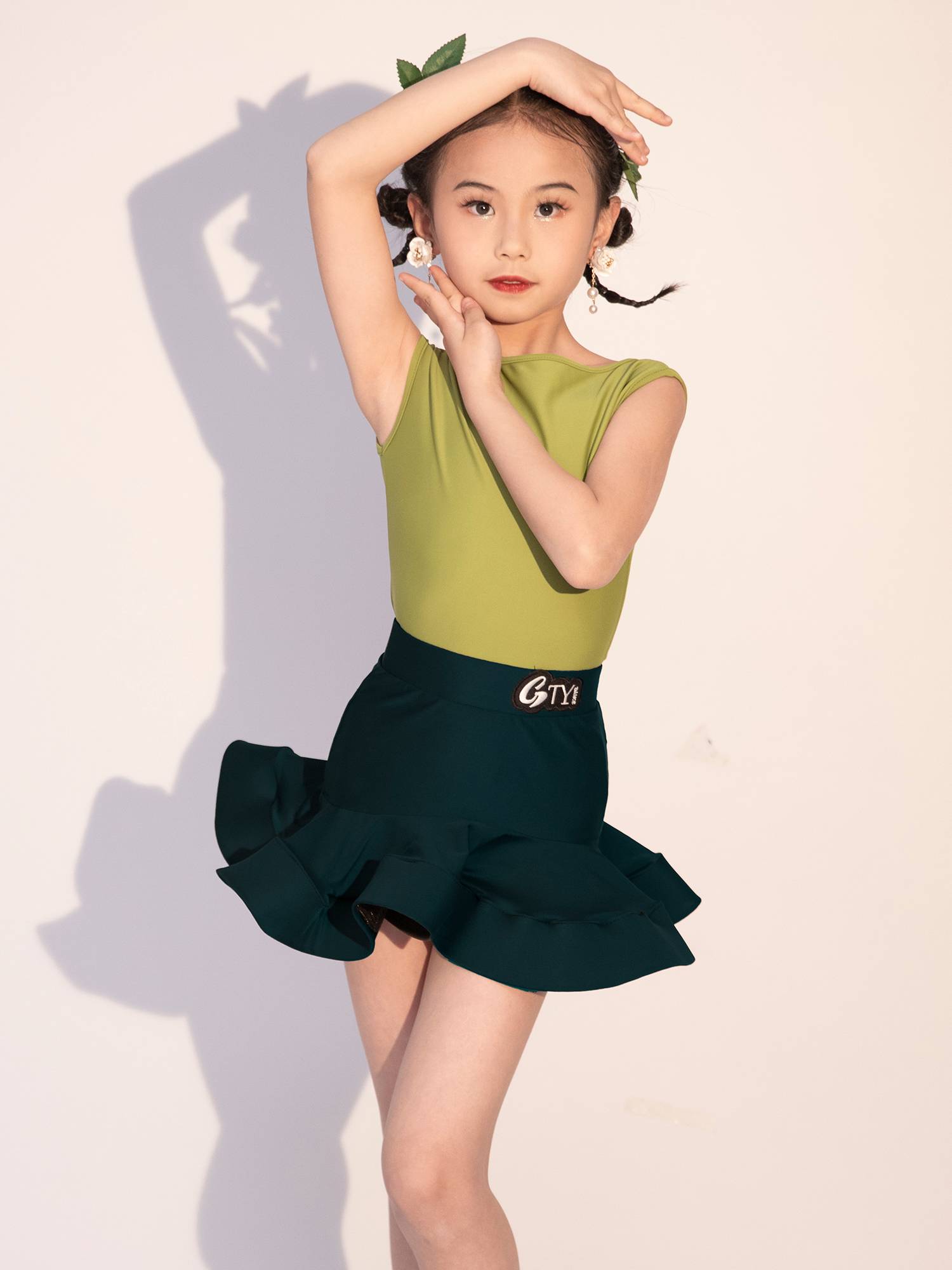 GTY Latin dance service 2024 new senior sense girl practice service professional art test performance dance clothing summer