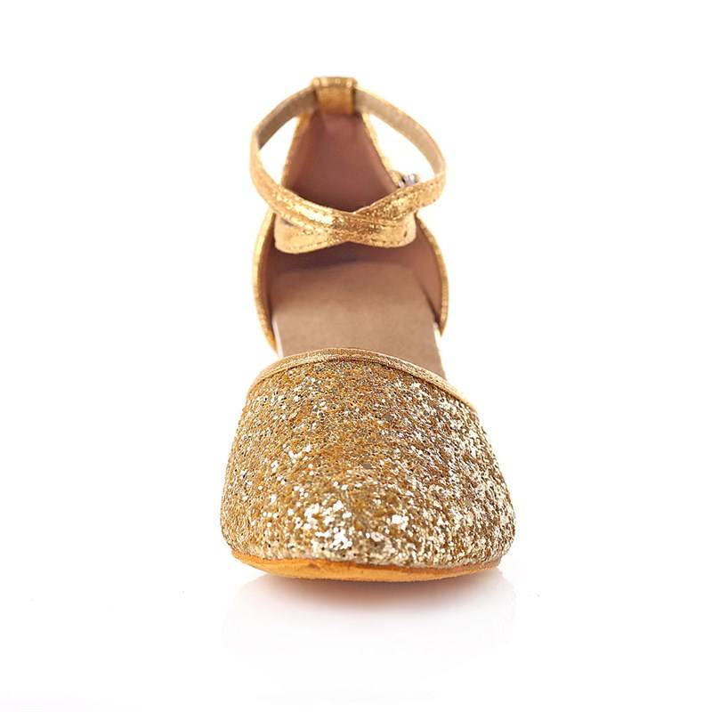 Spot new women's Latin dance shoes Female adults, high heels, high -heeled, beginners, modern leather soft bottoms are wide seasons