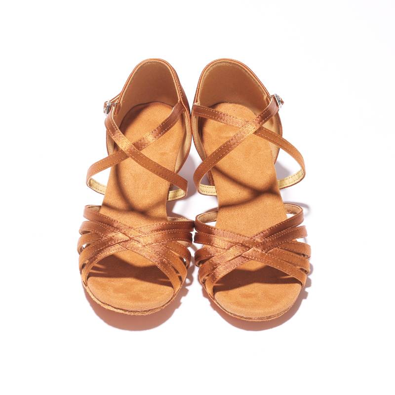 Children's beginner Children's professional Latin dance shoes girls soft bottom, low, high heel girl practice dance shoes
