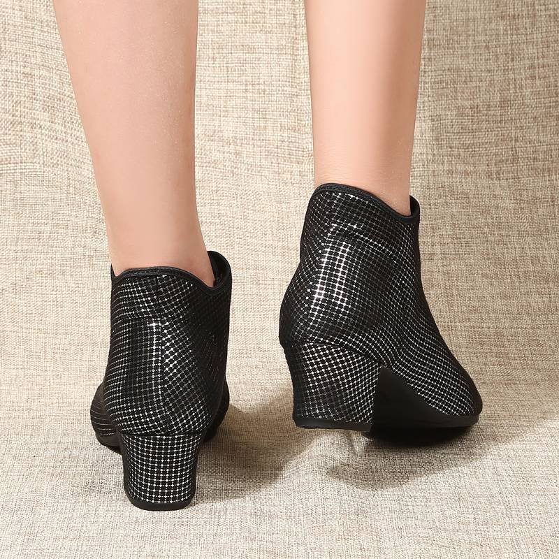 2023 New Latin Dance Gangsters Zhonghe Faceders Dance Shoes Female Adult Following Plaza Friendship Latin Dance Shoes