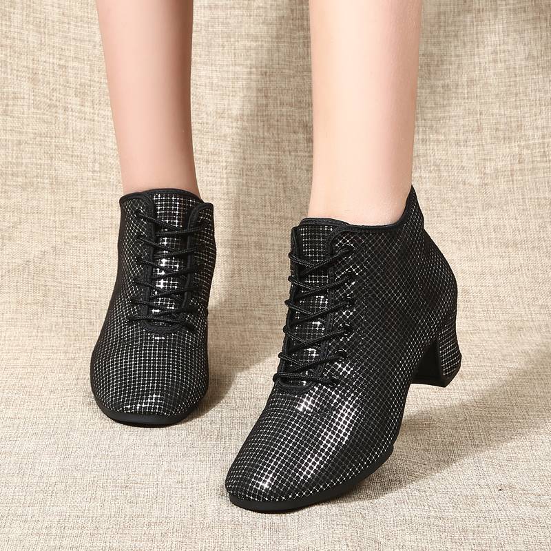 2023 New Latin Dance Gangsters Zhonghe Faceders Dance Shoes Female Adult Following Plaza Friendship Latin Dance Shoes