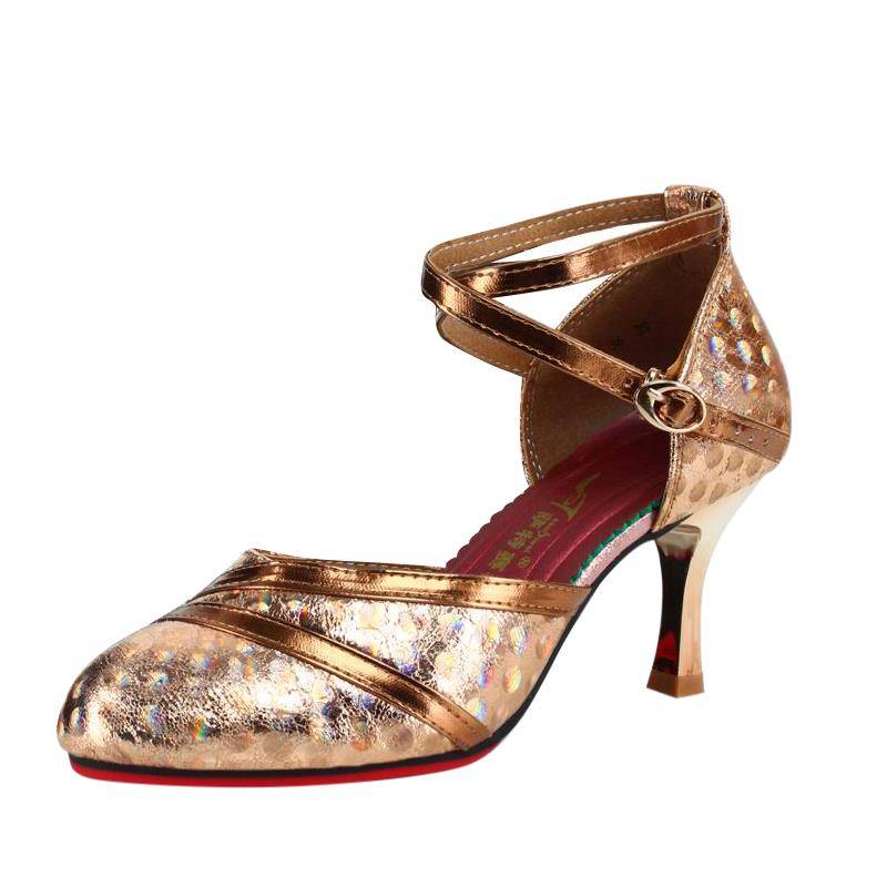 New Latin Dance Shoes Female Adult Soft Bottom Wear Dance Dance Shoes Silver Plaza Dance Shoes Dance Dance Sandals