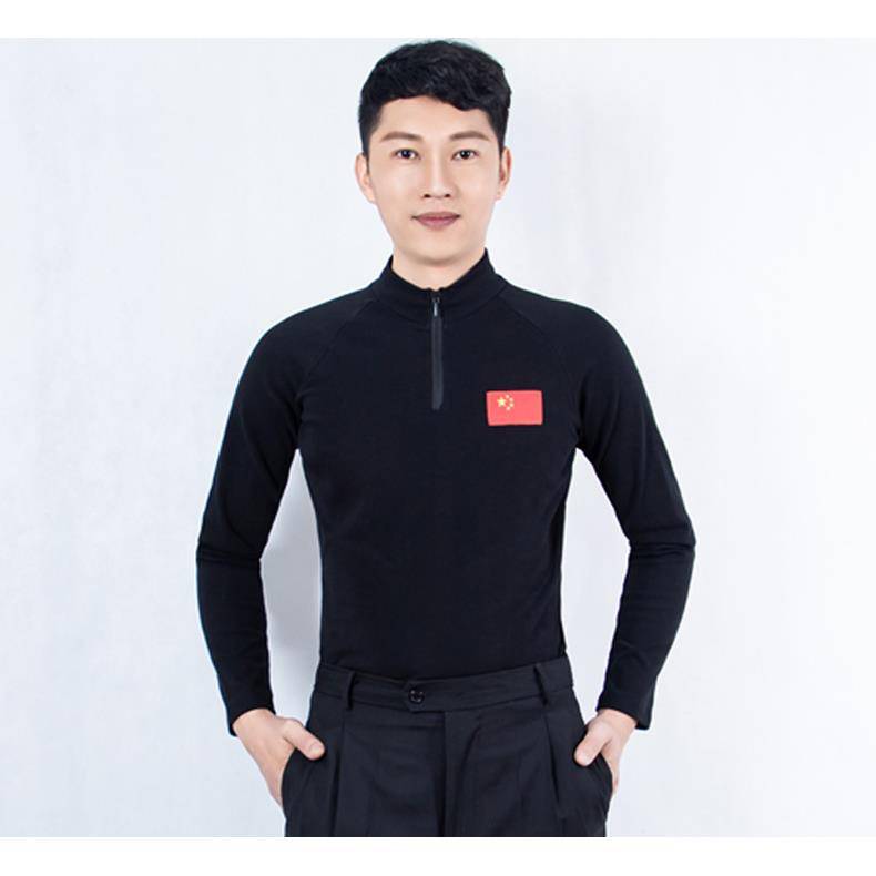 Men's long -sleeved dance service Latin dance country dance square dance -modern dance dance dance jacket practice dance service