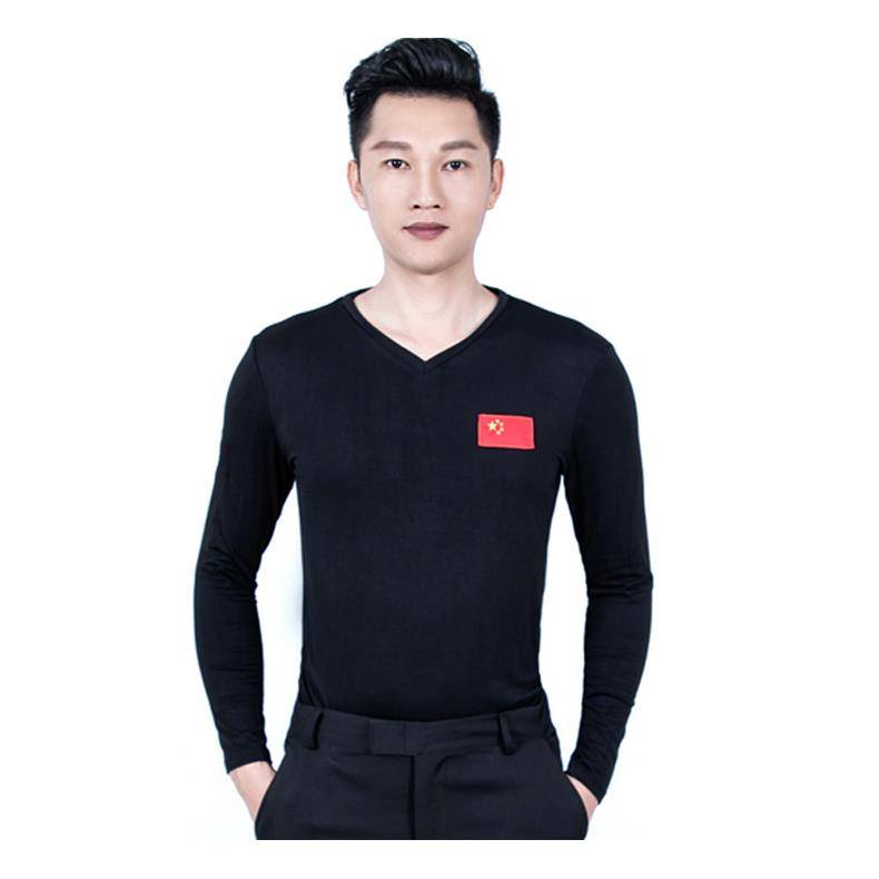 Men's long -sleeved dance service Latin dance country dance square dance -modern dance dance dance jacket practice dance service