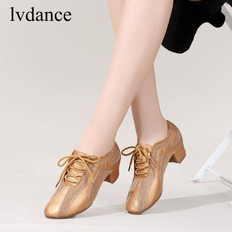 Professional Latin Dance Shoes Female Adult Shoes Teacher with Dance Shoes Soft Waves Dance Dance 0371-1 Dance