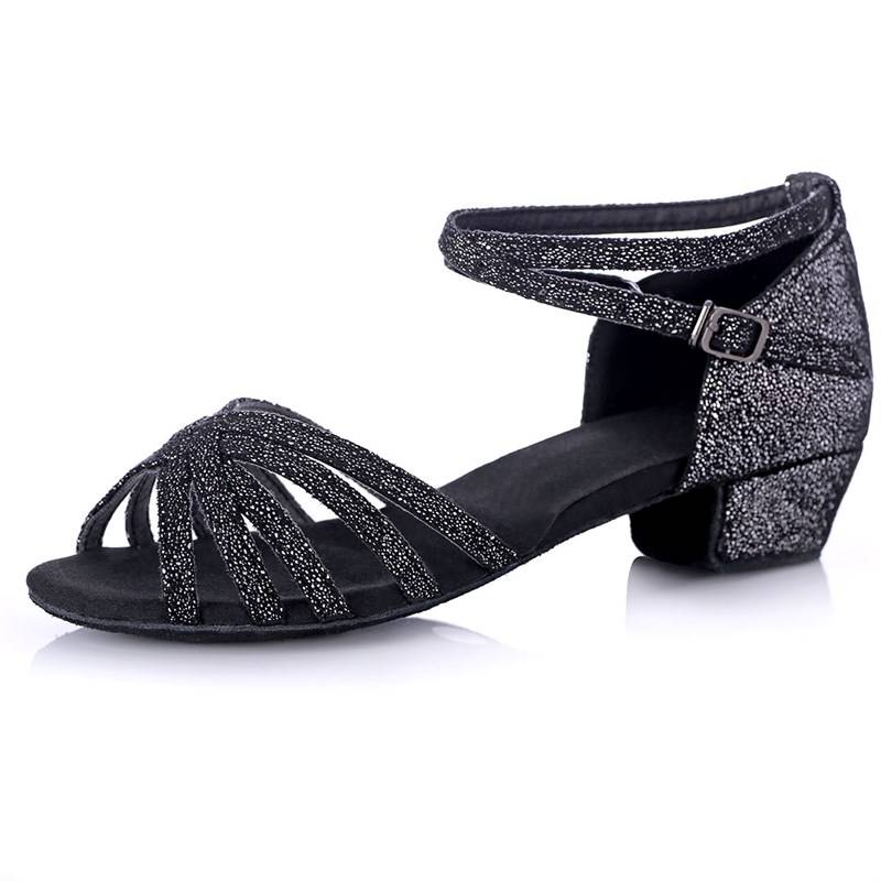 Spot new C girl Latin dance shoes children girl beginner just girl children leather soft bottom adult dance