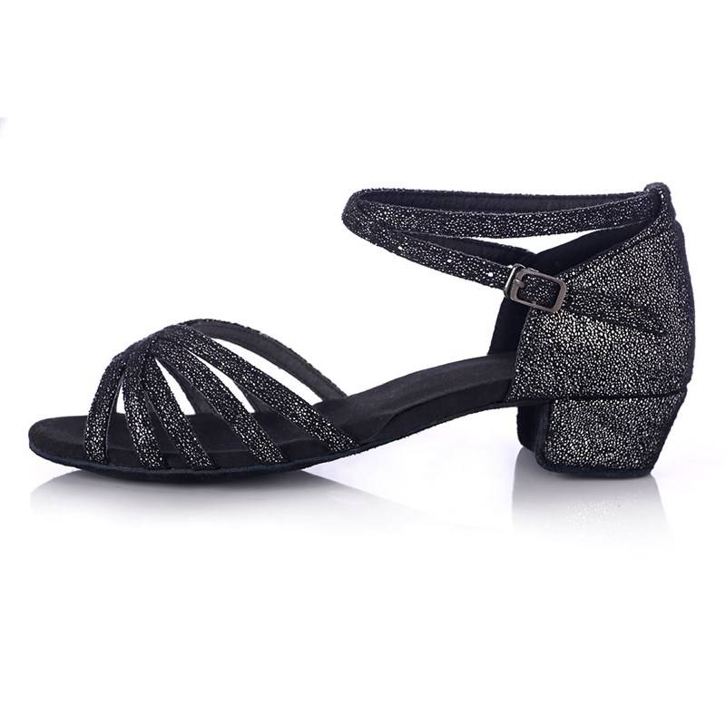 Spot new C girl Latin dance shoes children girl beginner just girl children leather soft bottom adult dance
