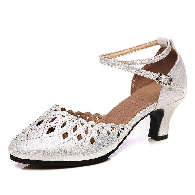 New Latin Dance Shoes Female Adult High Heel Dance Shoes Summer Friendship Plaza Dancing Women's Shoes Square Dance Sutu Heel