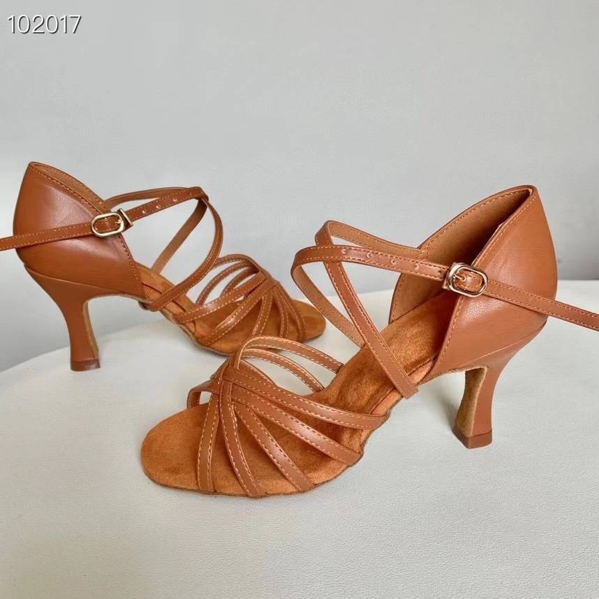KC Latin Dance Shoes National Standard Dance Dance Dance Shoes Genuine Five Belt Seven Belt Skin Gun Pink Pink Horseshoe Caps and Soft