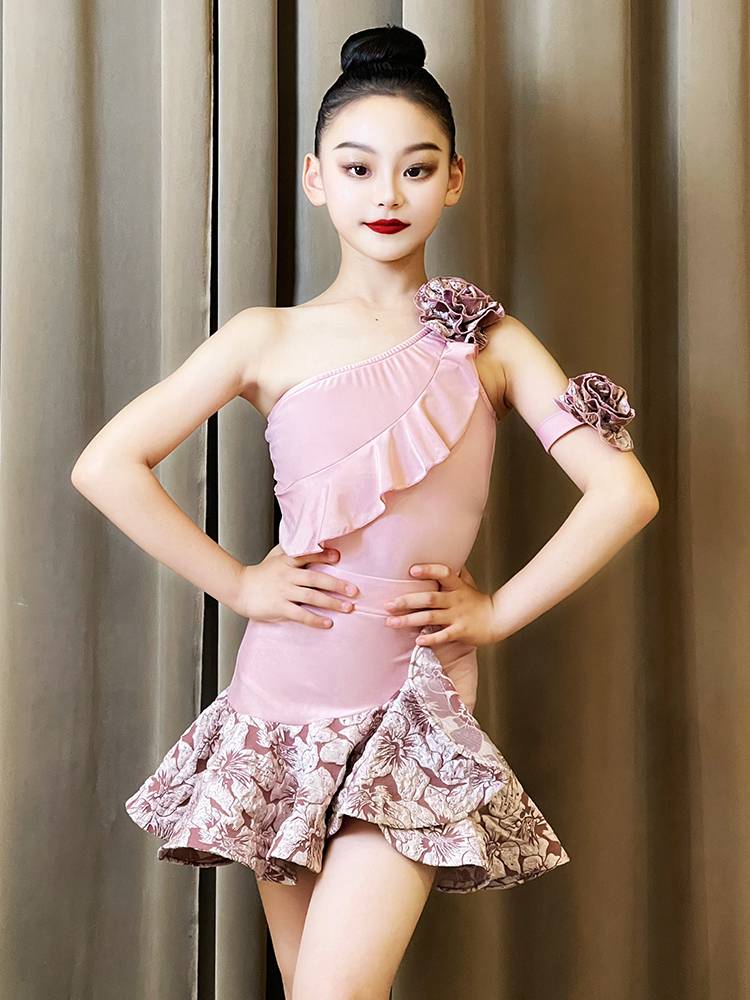 Love Hot Welladin Dance Girls 2024 New Children's Senior Sensory Children's Practice Service Online Red Set