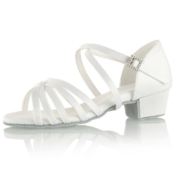 Latin dance shoes girls and children white professional girl soft bottoms in summer children's new dance beginners dance shoes