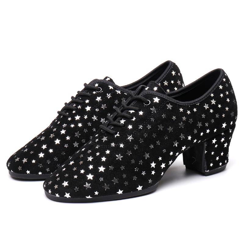 GY adult Latin dance shoes ladies mid -high heel dance soft bottom dance shoes square dance shoes teacher shoes dance shoes
