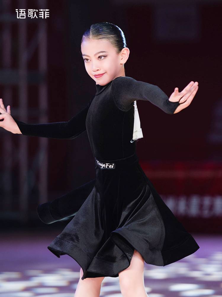 A new velvet for girls in a linguist flaming Latin dance