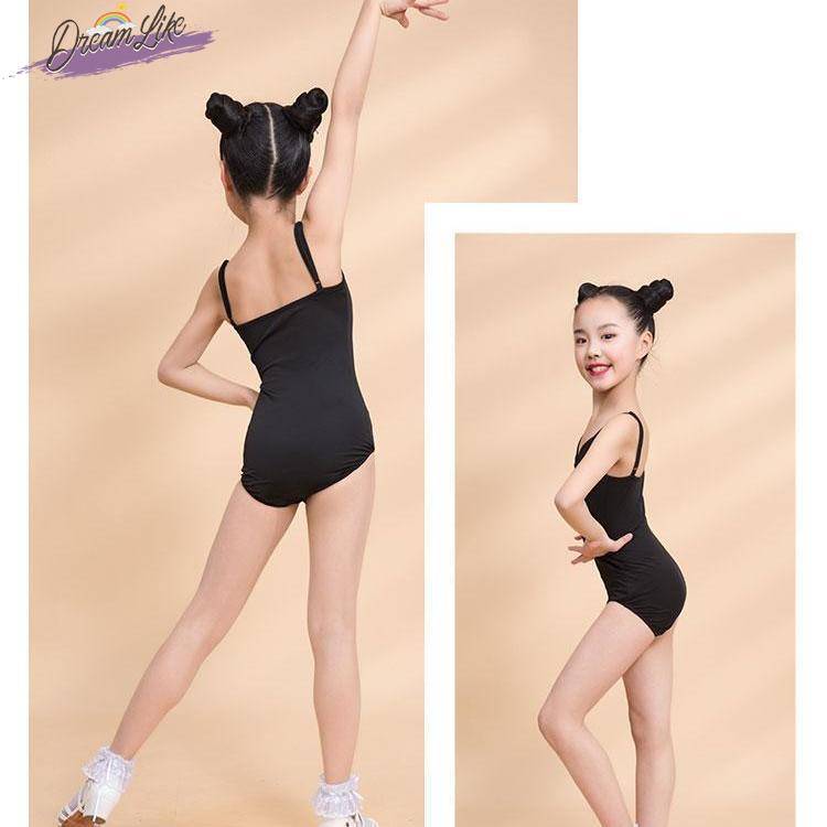 Summer Latin dance training service girl dance practice service young children's suspenders practice dance service conjoined jacket suits