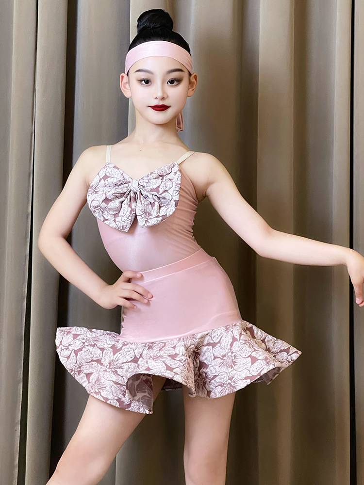 Love Hot Wellading Dance Girl 2024 Summer New Exercise Service Children's Performance Advanced Sensory Dance Skirt Set