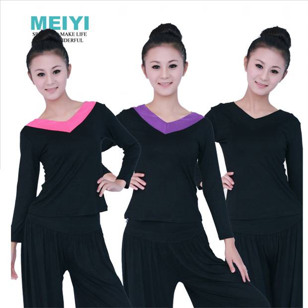 Free shipping spring and summer long sleeves Modal increases the square dance clothing top, dancing dancing dance service Latin special code female dance jacket
