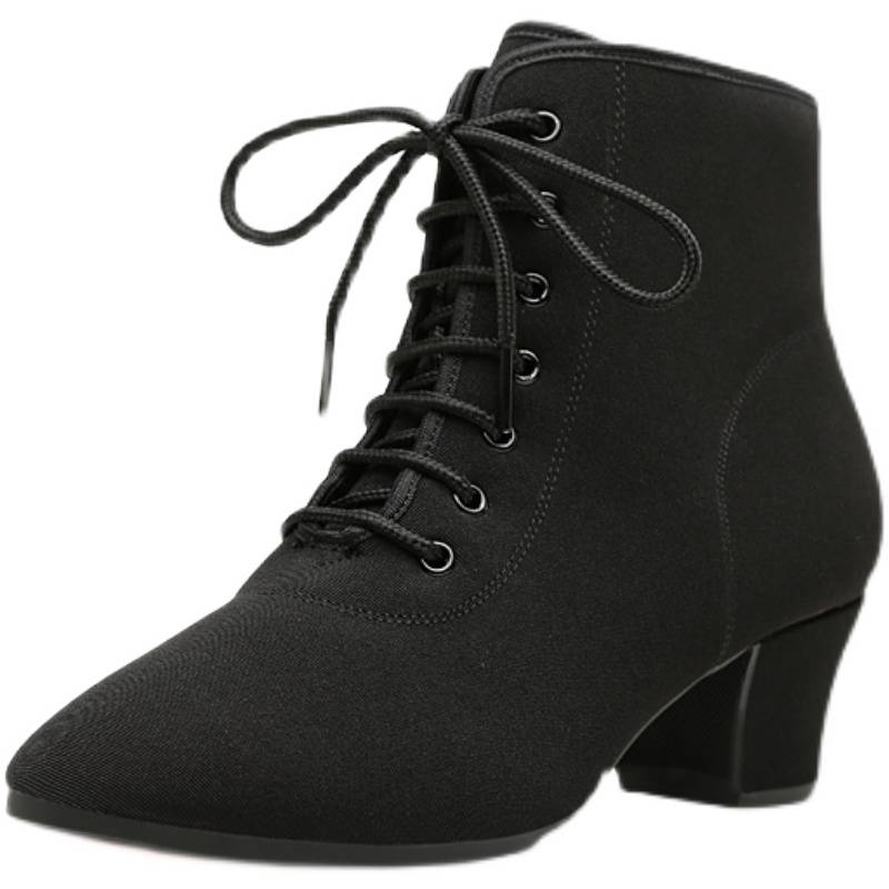 Professional Latin dance shoes adult ladies soft base dance shoe teacher shoe shape training medium high X and square dance