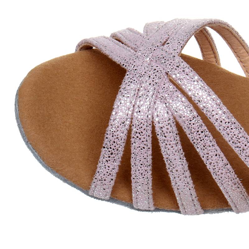 Children's Latin dance shoes girls and children pink girl soft base children's new dance beginner national standard training shoes