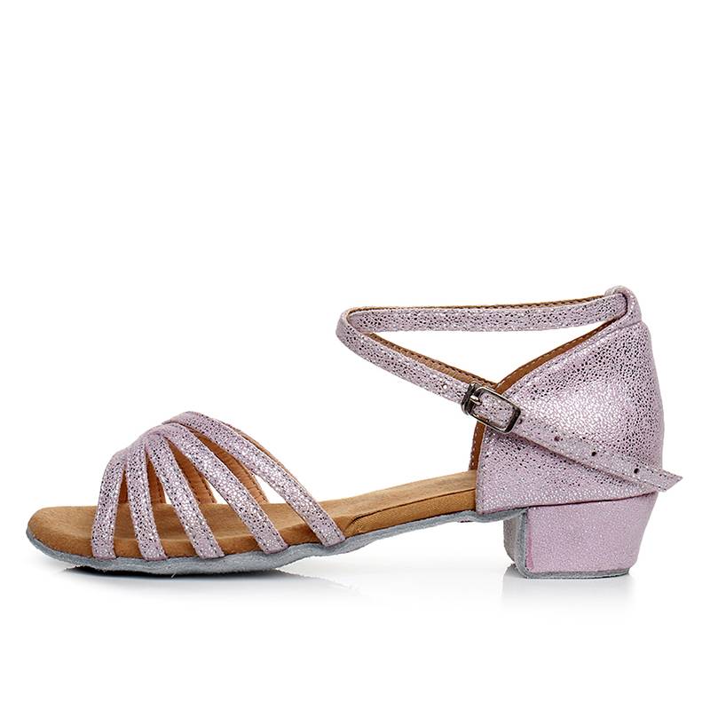Children's Latin dance shoes girls and children pink girl soft base children's new dance beginner national standard training shoes