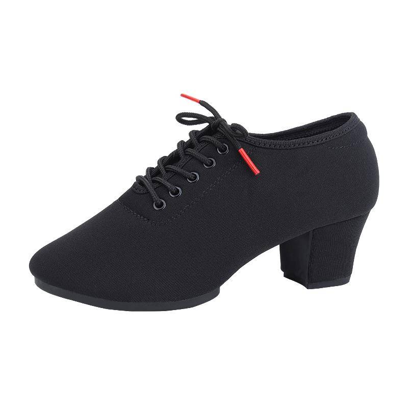 Black-Oxford-Land Shoes Lady, 2024 new soft-floor plaza dance-dance shoes for children