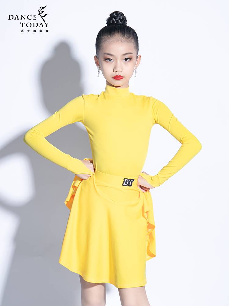 Brand Clearance-DT Children's Latin Dance Service Girls New Professional Children Standardment G104