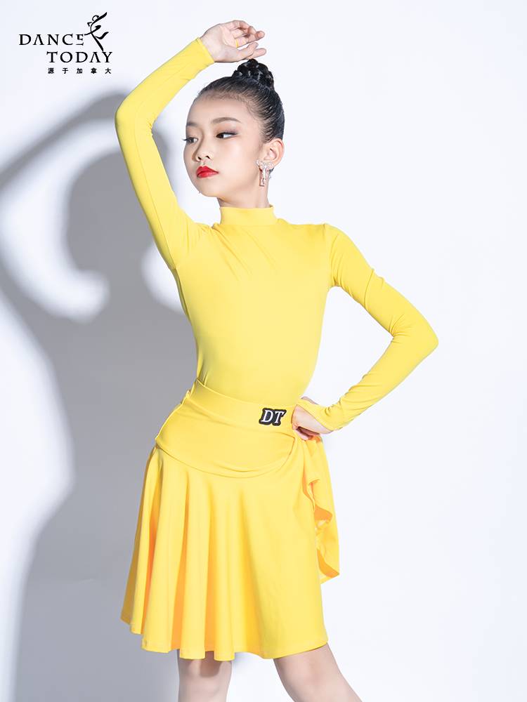 Brand Clearance-DT Children's Latin Dance Service Girls New Professional Children Standardment G104