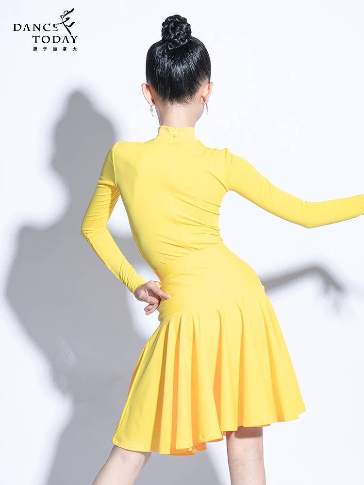 Brand Clearance-DT Children's Latin Dance Service Girls New Professional Children Standardment G104