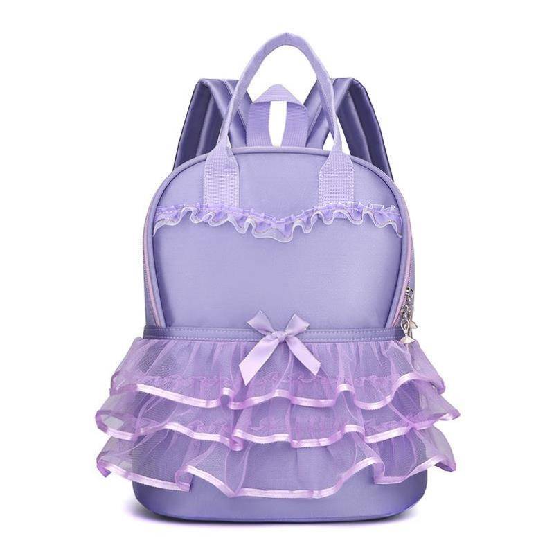 Children's Latin dance students Children's dance clothing storage bag cute schoolbag lace princess bag ballet bag